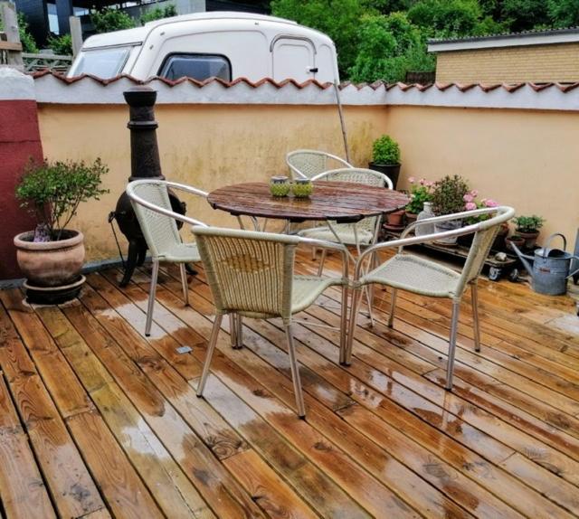 Balkón nebo terasa v ubytování My Home