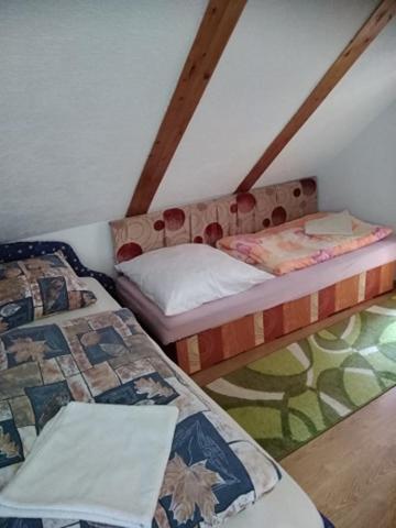 Postel nebo postele na pokoji v ubytování Ubytovanie u Vlasty