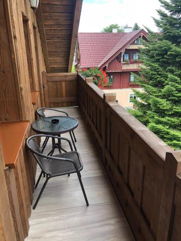 Balkón nebo terasa v ubytování Amadehaus
