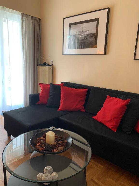 Posedenie v ubytovaní Renovated cozy apartment near to Acropolis