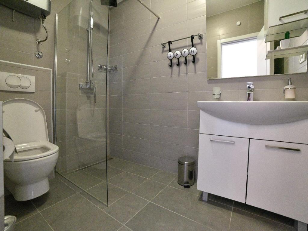 Kúpeľňa v ubytovaní Apartmani Antonia