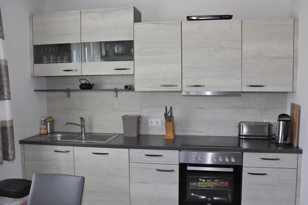 Kuchyň nebo kuchyňský kout v ubytování Haus Mup