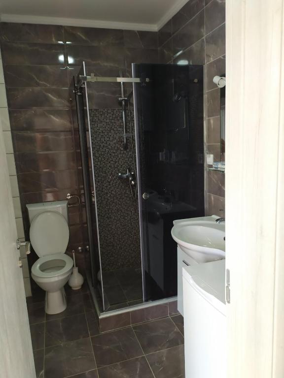 Koupelna v ubytování Apartmani M&E