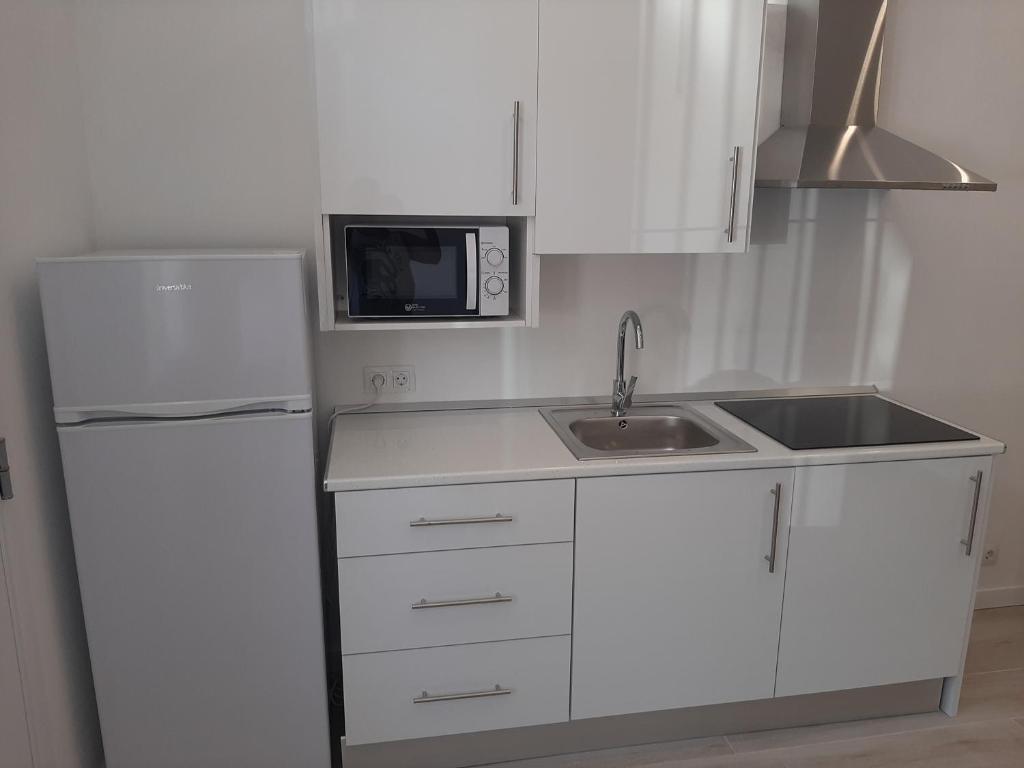 Kuchnia lub aneks kuchenny w obiekcie MÁLAGA VELARDE cENTER