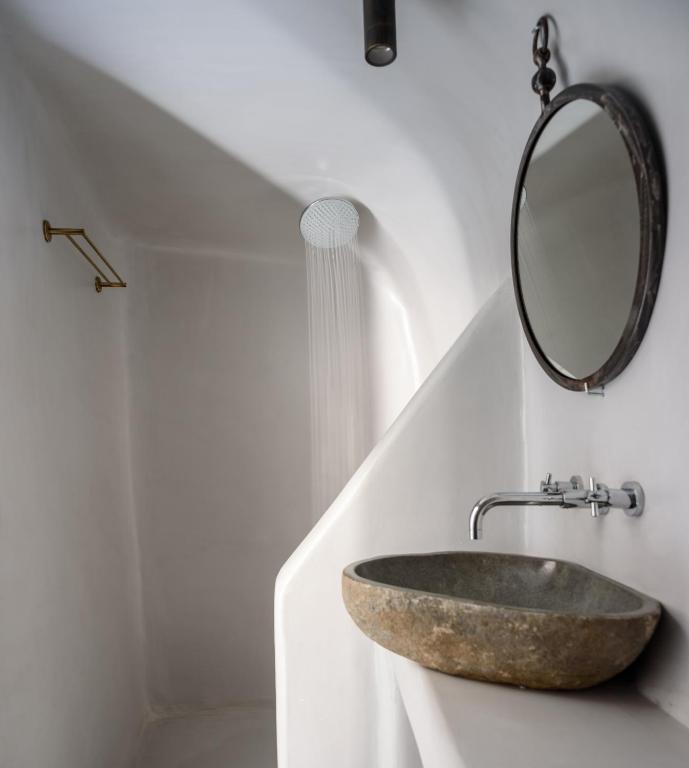 Koupelna v ubytování White Dream Suites