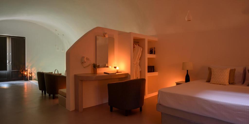 Postel nebo postele na pokoji v ubytování White Dream Suites