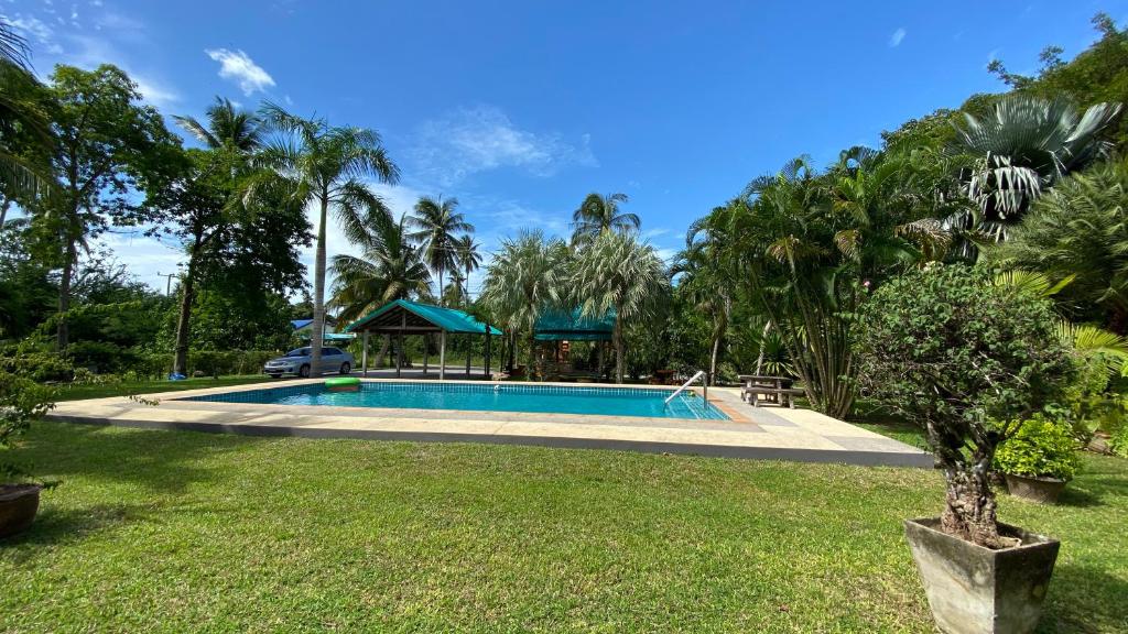 Bazén v ubytování Palm Gardens Resort, Bang Saphan nebo v jeho okolí