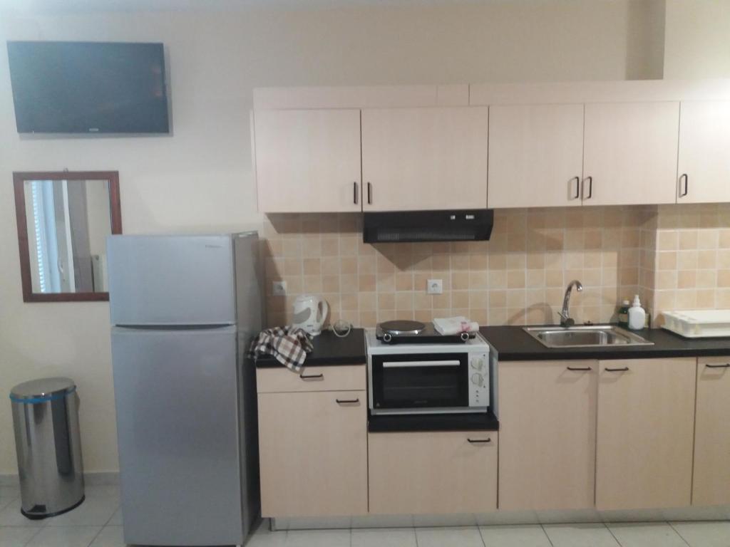 Kuchnia lub aneks kuchenny w obiekcie Harbour View - Oceanis Apartments