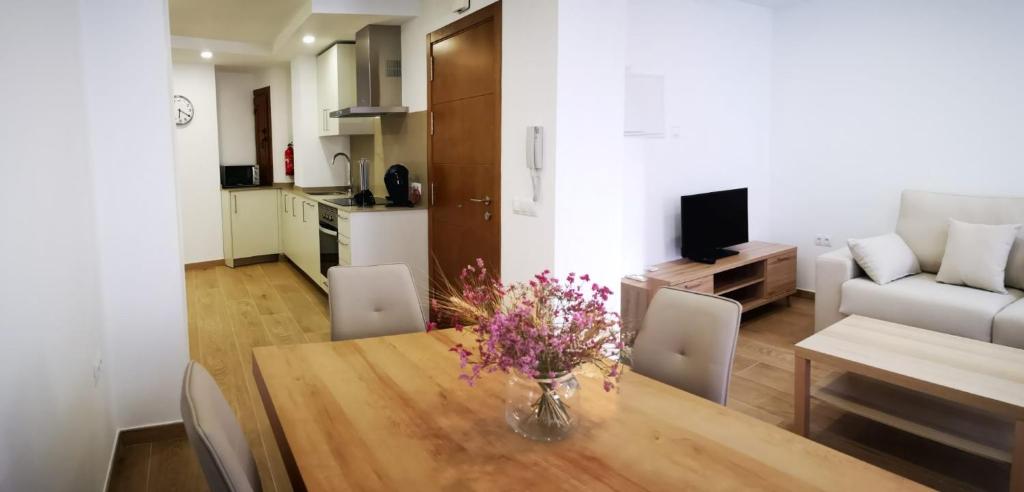 Kuchyň nebo kuchyňský kout v ubytování AG Apartamentos en Conil