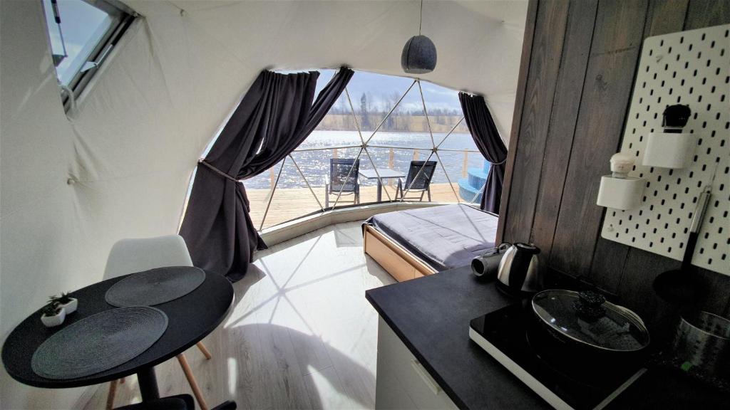 Postel nebo postele na pokoji v ubytování Glamping DiDille