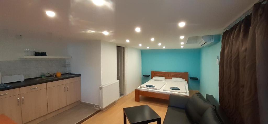 Kuchyňa alebo kuchynka v ubytovaní Margaréta Apartman - Balatonlelle