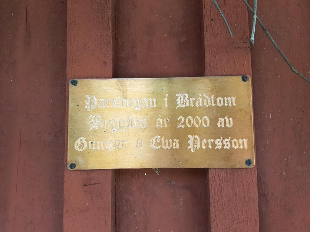 Certifikát, hodnocení, plakát nebo jiný dokument vystavený v ubytování Brådtom Slusscafé & Stugor