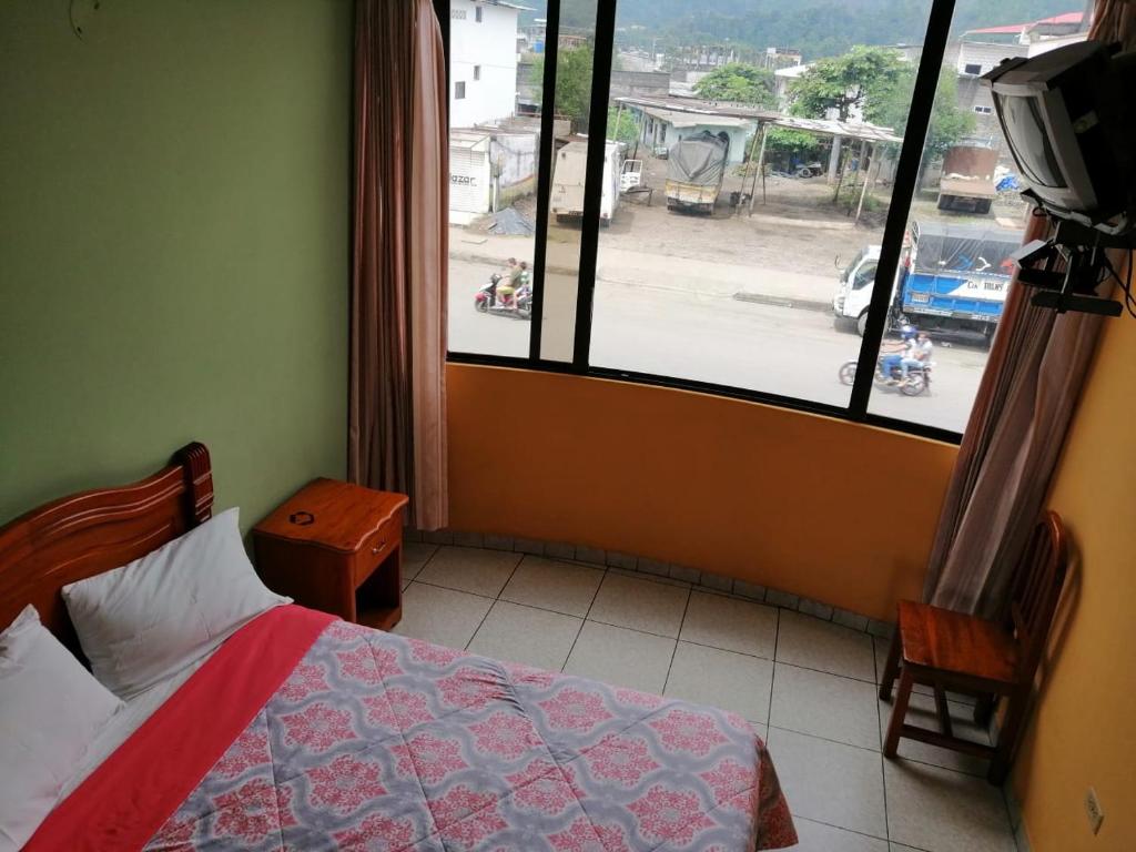 Postel nebo postele na pokoji v ubytování Hotel Sánchez Internacional