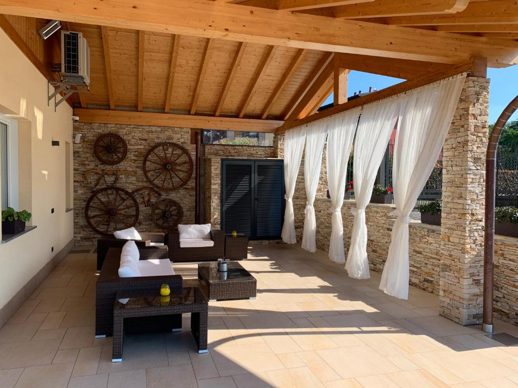 Balkón nebo terasa v ubytování B&B Alciliegio