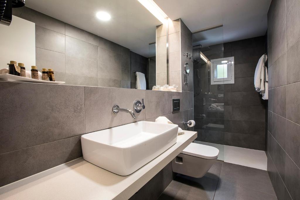 Koupelna v ubytování Hotel Levante