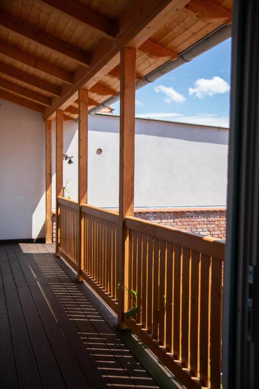 Balkón nebo terasa v ubytování Exklusives Landhaus