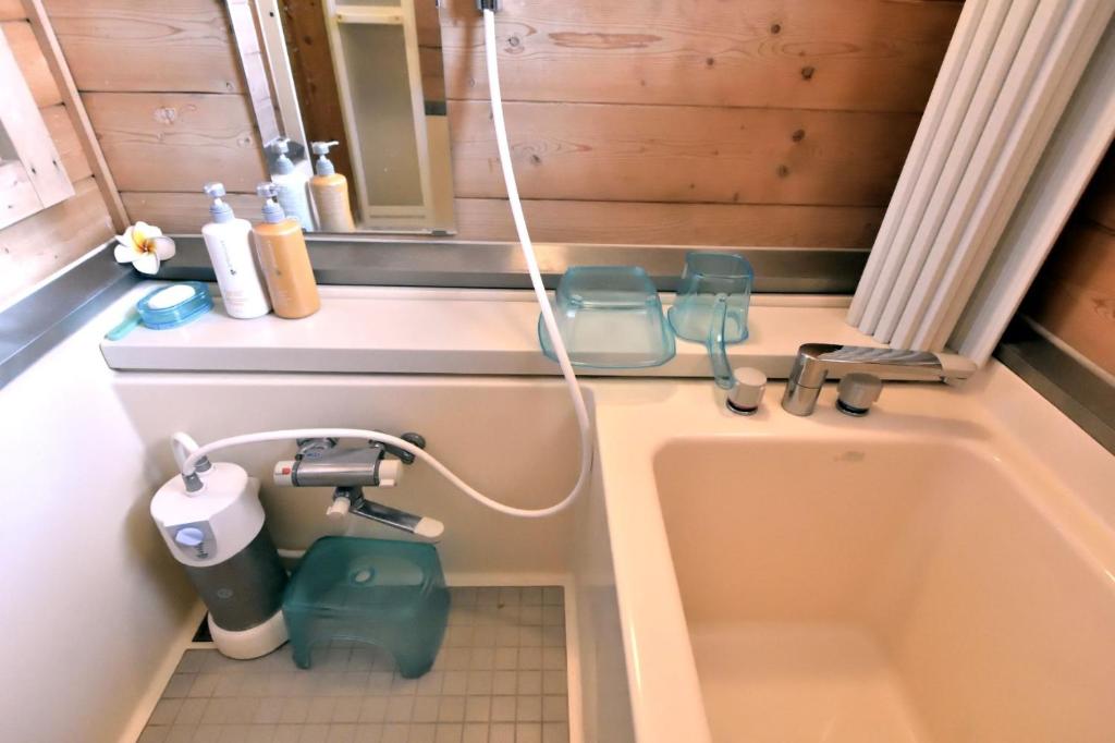Koupelna v ubytování Carrefour Guesthouse カルフール ゲストハウス
