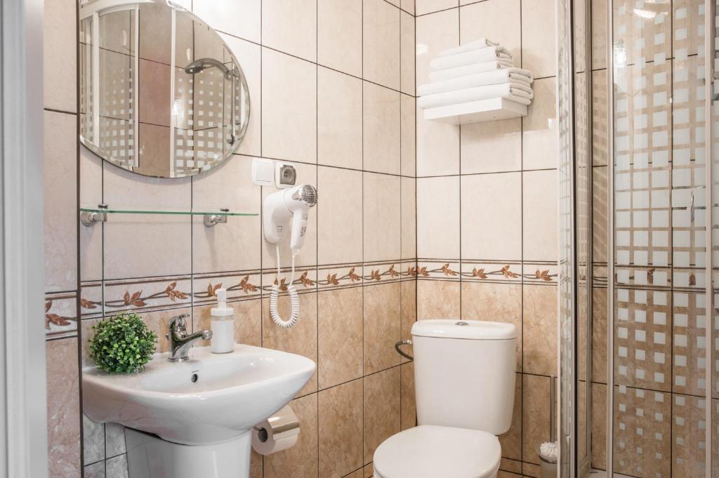 Kúpeľňa v ubytovaní Pokoje Widokowe Sywarne