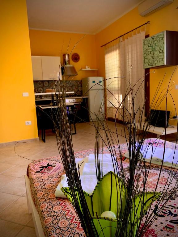 Kuchyň nebo kuchyňský kout v ubytování Residenze L'Isola Surf House