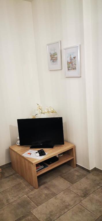 Televízia a/alebo spoločenská miestnosť v ubytovaní Zadar Street Apartments and Room
