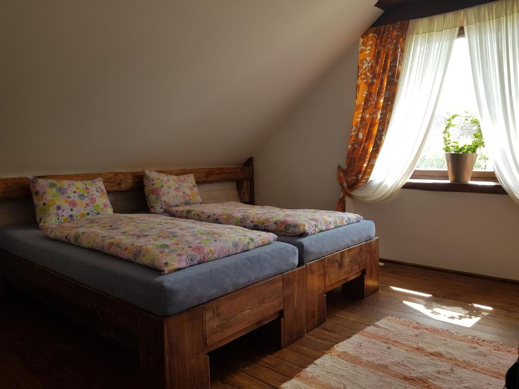 Postel nebo postele na pokoji v ubytování Ubytování Agnes