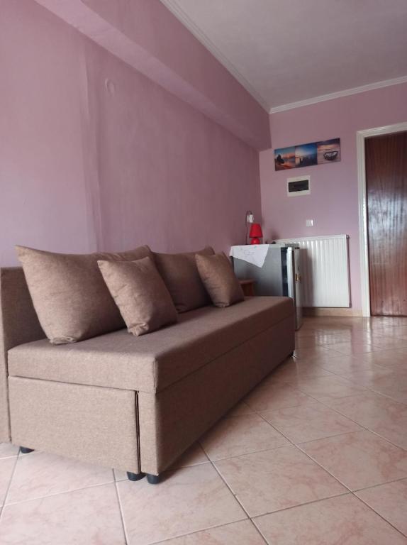 Posezení v ubytování Dimitris House Petriti