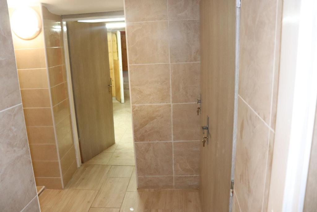 Koupelna v ubytování Hotel u Nádraží Lanžhot
