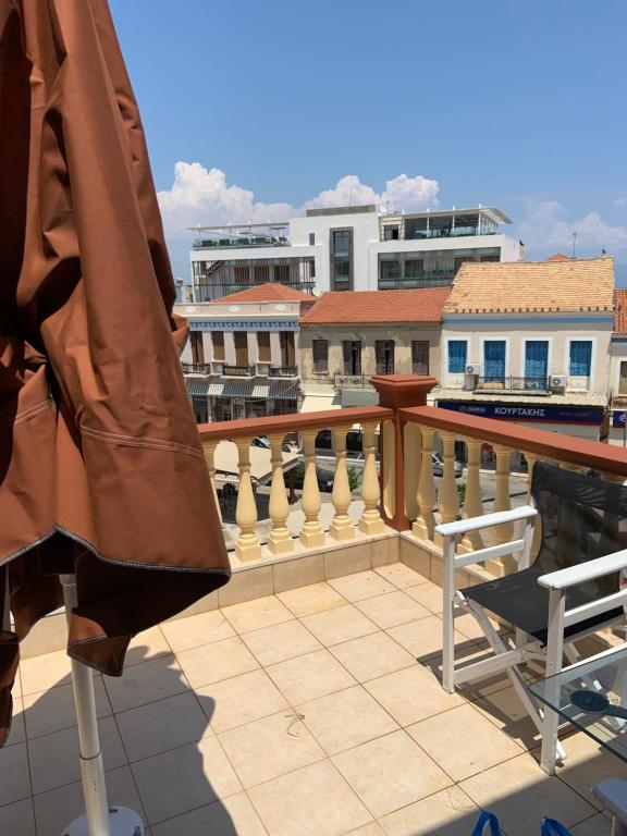Balkón nebo terasa v ubytování AMFITRION CITY