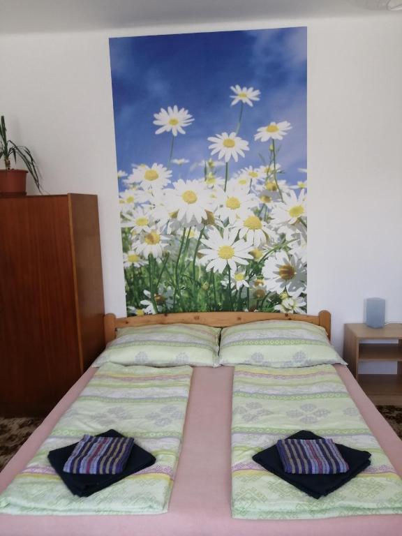 Postel nebo postele na pokoji v ubytování U Ladi
