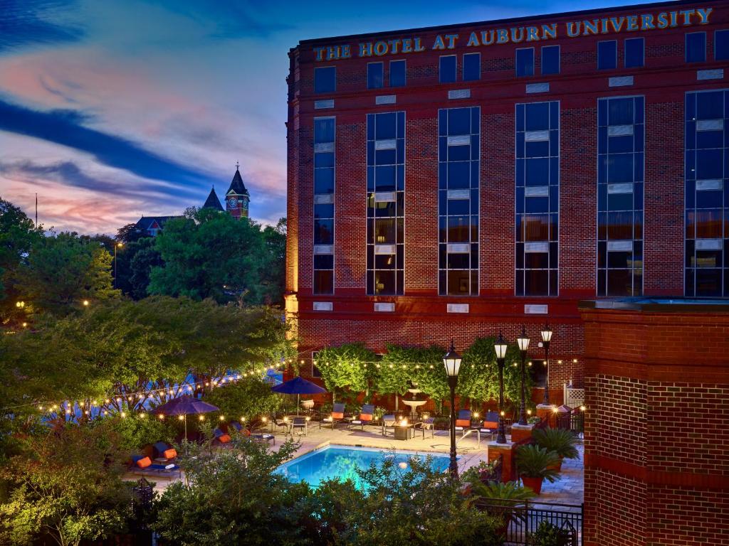 an exterior view of the hotel at avalon university at The Hotel at Auburn University in Auburn