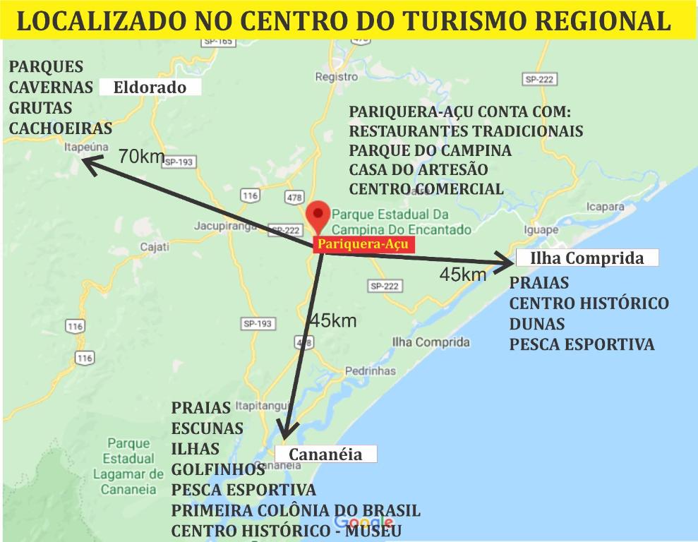  Casa Inteira - 2 Quartos com Ar - Pariquera-Açu - Vila Sossego com Garagem