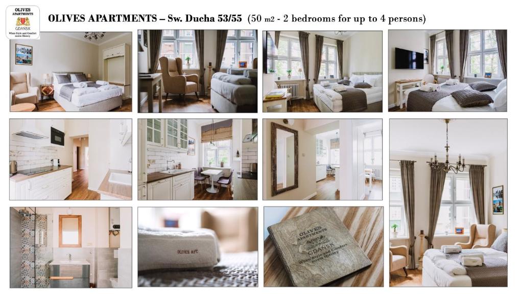 Posteľ alebo postele v izbe v ubytovaní Olives Marina Apartment Gdańsk