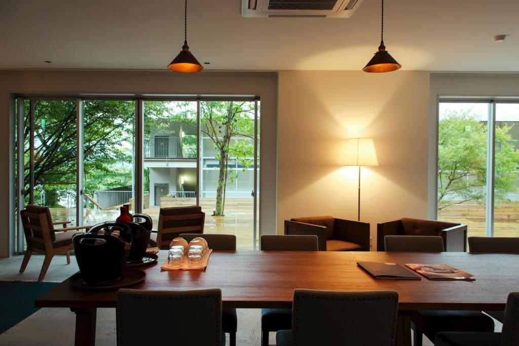 Posezení v ubytování Hakone Retreat Före