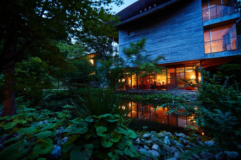 Zahrada ubytování Hakone Retreat Före
