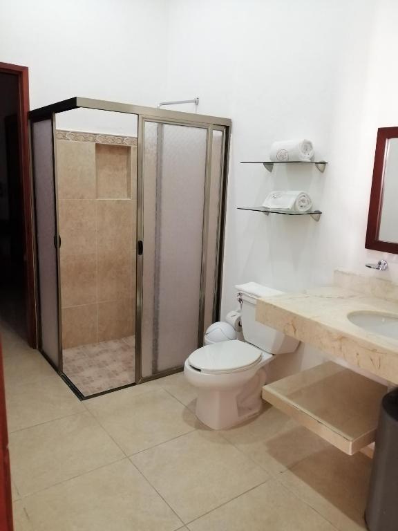 Koupelna v ubytování Hotel Real Mercedes