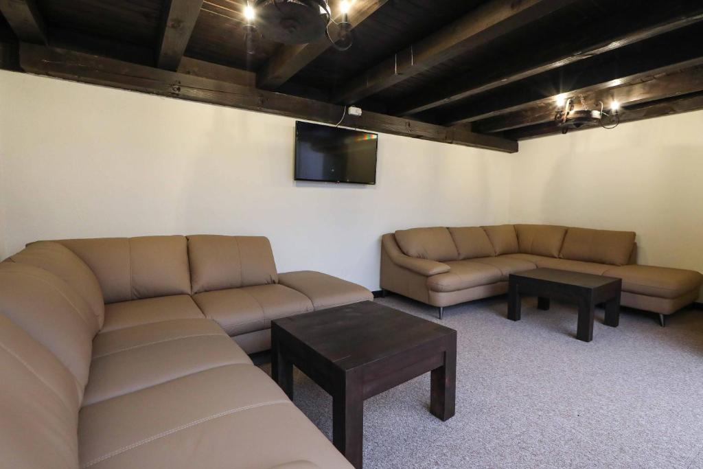 Posezení v ubytování Hotel Leshten