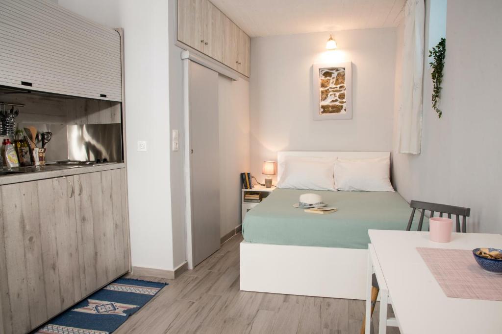 Kuchyňa alebo kuchynka v ubytovaní Studio Cozy - In the Heart of Skyros Village