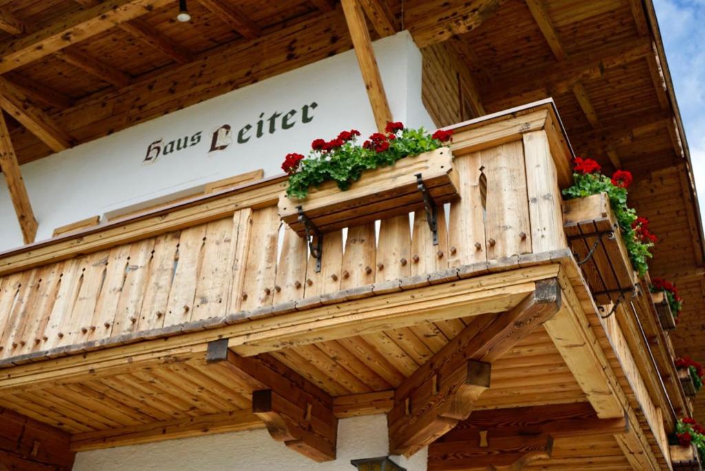 Balkón nebo terasa v ubytování Haus Leiter