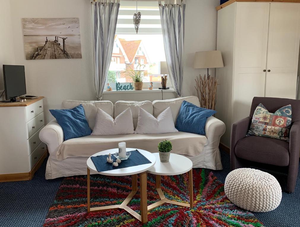 Posezení v ubytování Gästehaus Alwine Wohnung 5