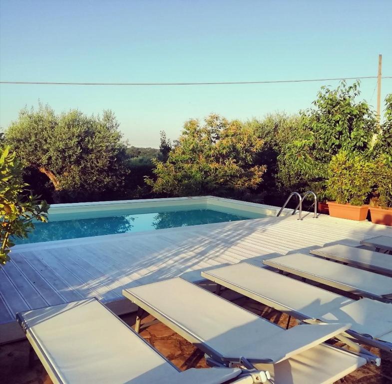 The swimming pool at or close to Trulli Francesca Ciclovia