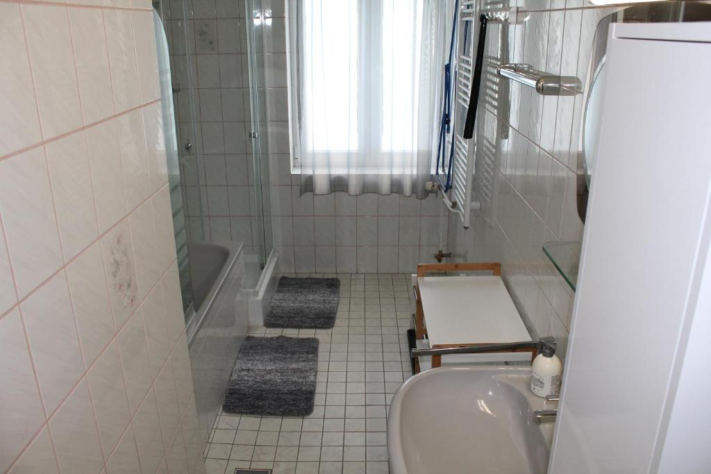 Koupelna v ubytování Kirschbaum Apartment