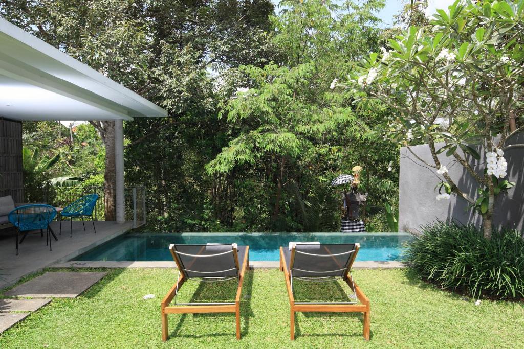 Zahrada ubytování Aria Villas Ubud