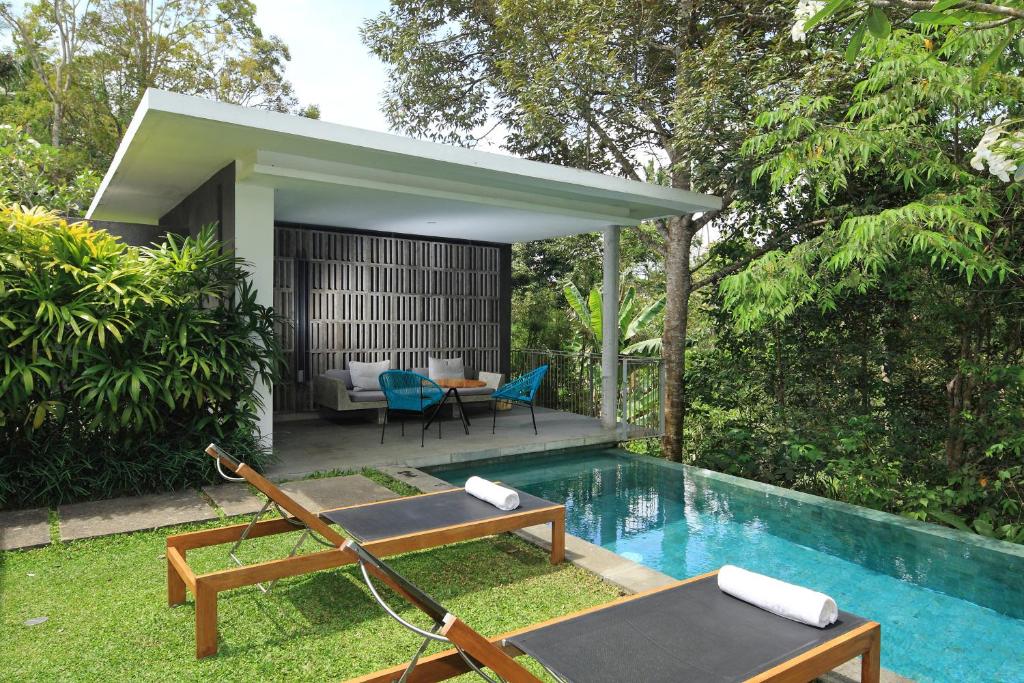 Bazén v ubytování Aria Villas Ubud nebo v jeho okolí