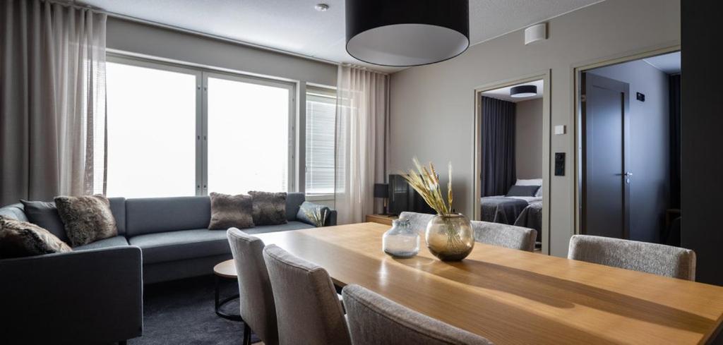 Posezení v ubytování Levin Kunkku, Apartment B7