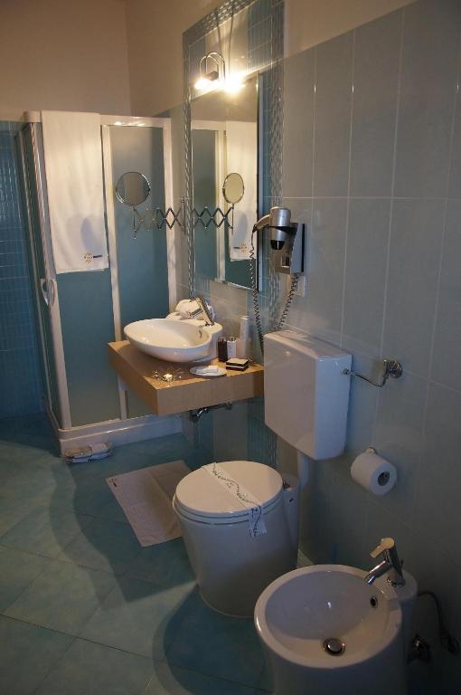 Koupelna v ubytování B&B Alixia