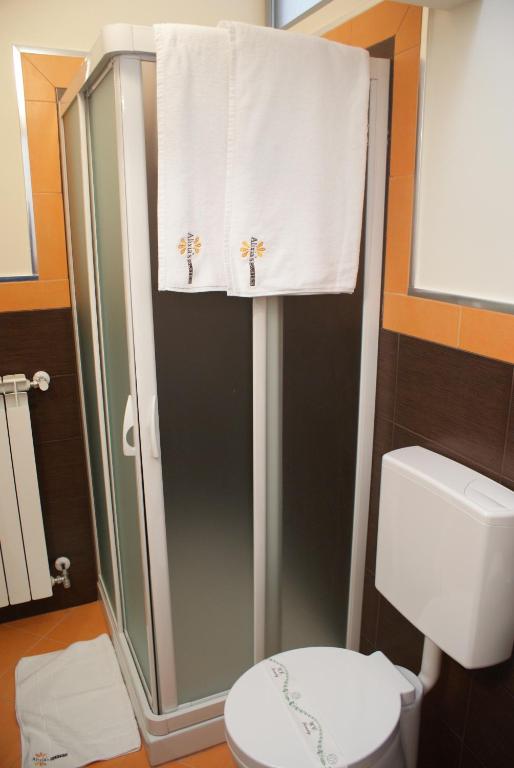 Koupelna v ubytování B&B Alixia