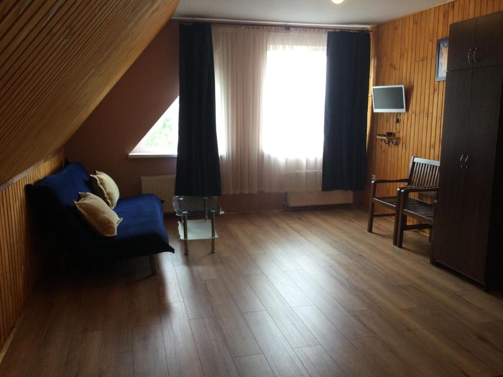 TV a/nebo společenská místnost v ubytování Hotel Fortetsya