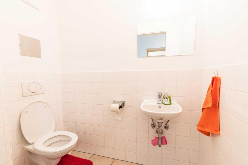 Koupelna v ubytování Ferienwohnung St. Pölten Rathausplatz