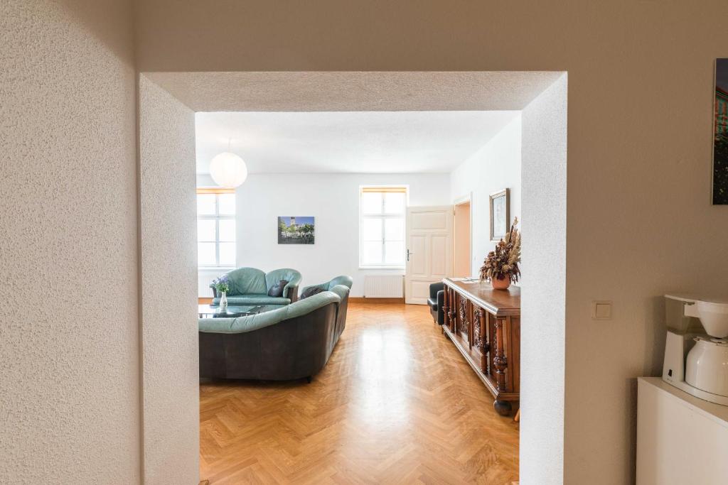 Posezení v ubytování Ferienwohnung St. Pölten Rathausplatz