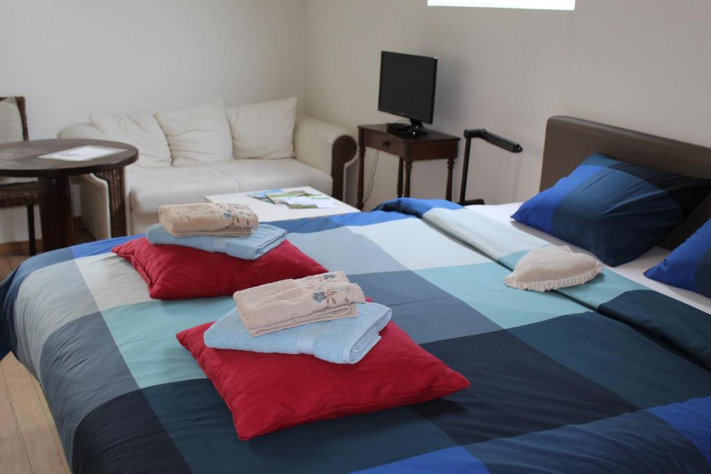 Postel nebo postele na pokoji v ubytování B&B Molen Ter Walle